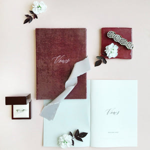 Vow Book Covers Uk Velvet - Plum Wedding Stationery Plum wedding theme