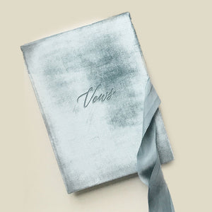 Vow Book Covers Uk Velvet - Pale Blue Wedding Stationery wedding theme