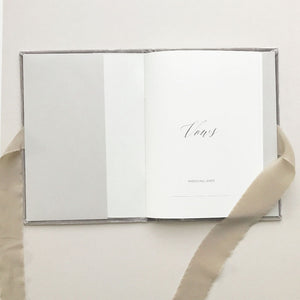 Vow Book Covers Uk Velvet - Blush Wedding Stationery