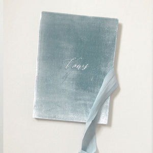 Vow Book Covers Uk Velvet - Pale Blue Wedding Stationery wedding theme