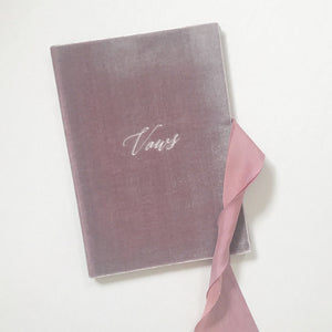 Vow Book Covers Uk Velvet - Purple Wedding Stationery , Purple Wedding Theme