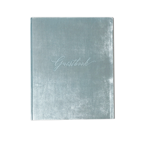 Guestbook - Silk Velvet Bleu