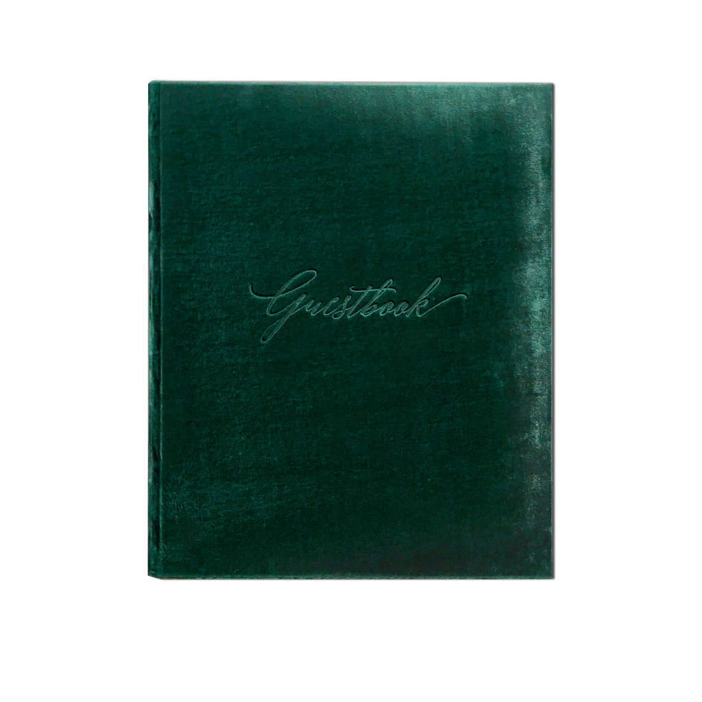 Guestbook - Silk Velvet Emerald