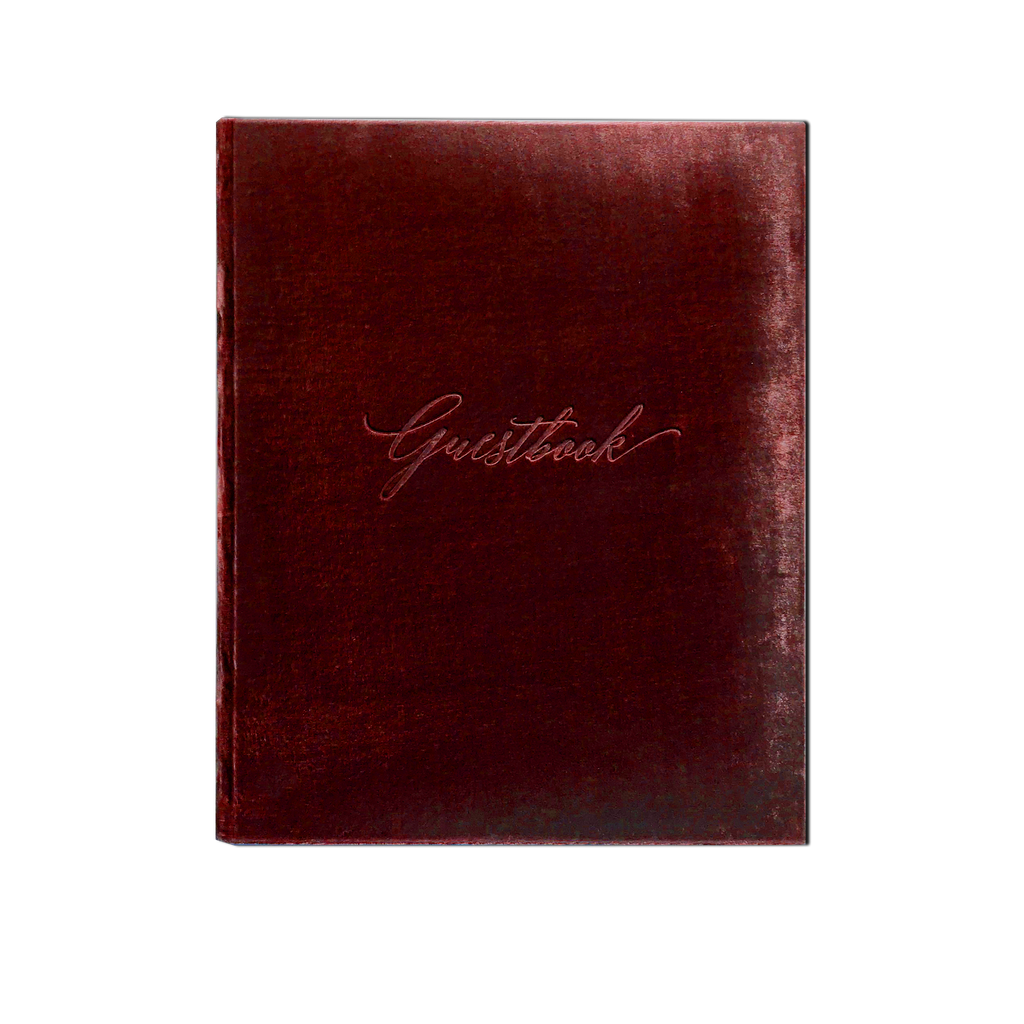 Guestbook - Silk Velvet Red Wine