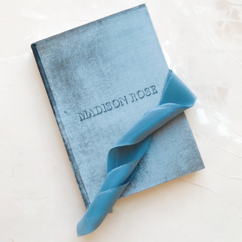 Custom Velvet Notebook - Griseo