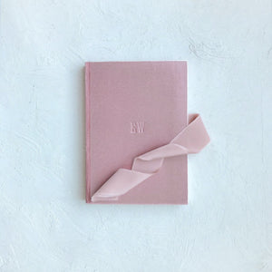 Custom Velvet Notebook - Blush