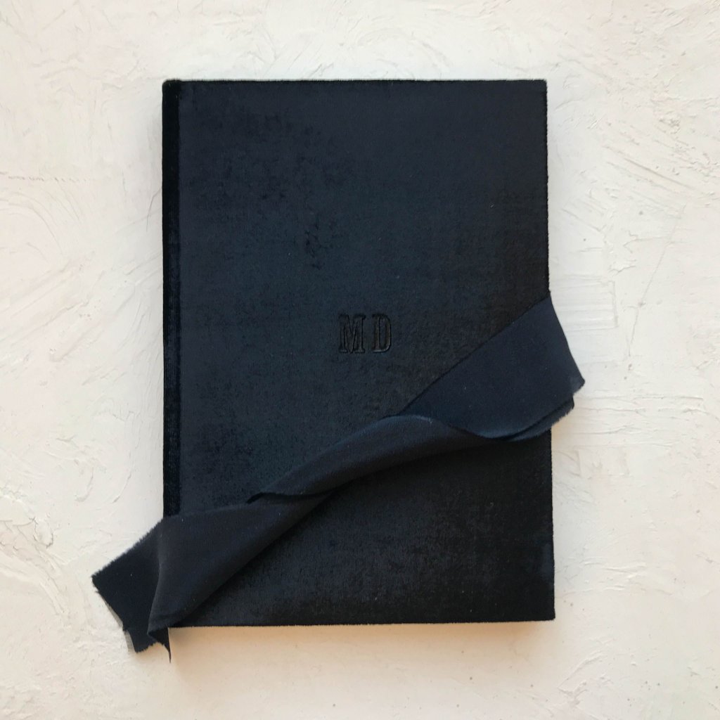 Custom Velvet Notebook - Nero