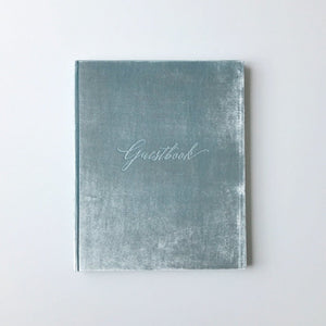 Guestbook - Silk Velvet Bleu