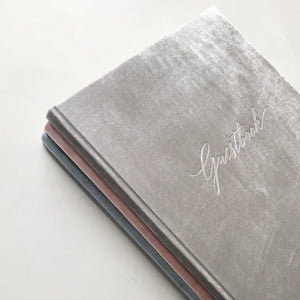 Guestbook - Silk Velvet Ice Grey