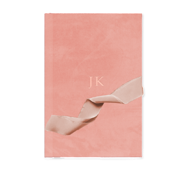 Custom Velvet Notebook - Blush