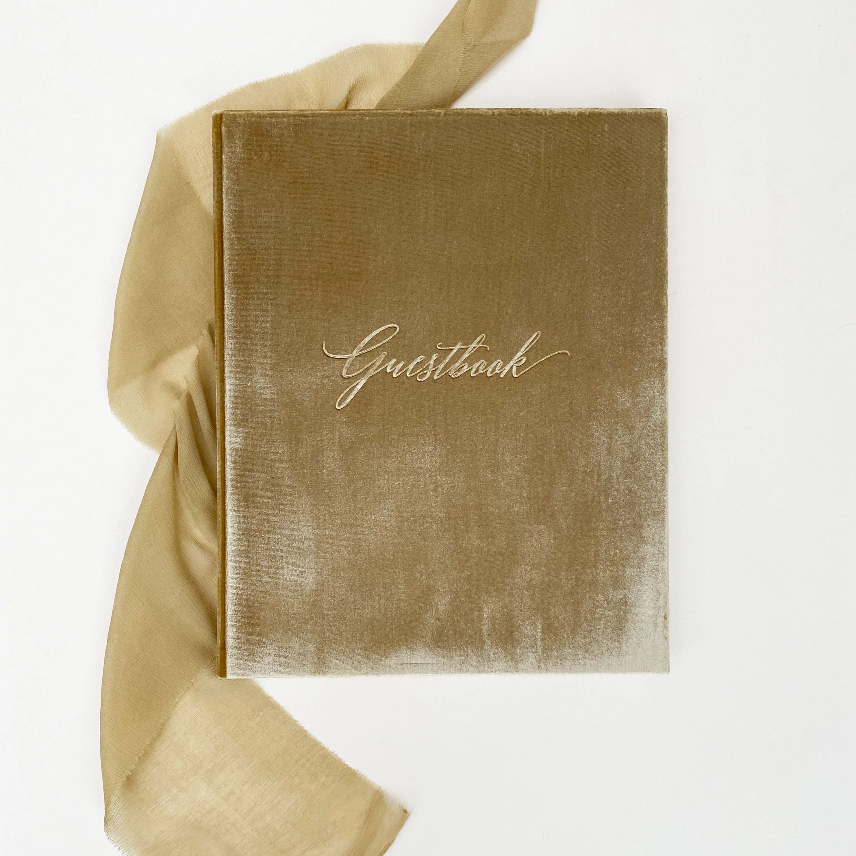Guestbook - Silk Velvet Gold