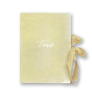 Wedding Stationery Yellow Wedding theme Velvet Vow Book