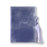 Vow Book Covers Uk Velvet - Lavender, purple Wedding Stationery 