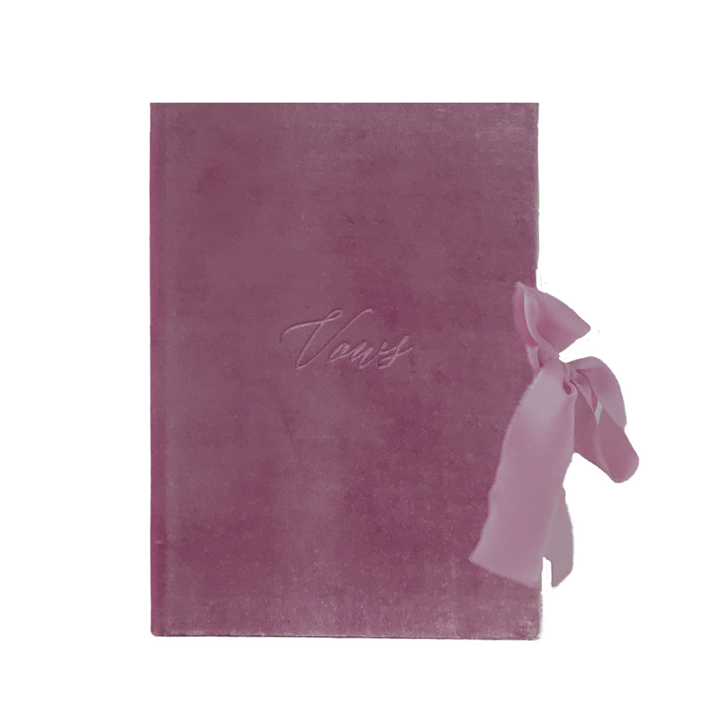 Vow Book Covers Uk Velvet - Plum Wedding Stationery Plum wedding theme
