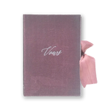Vow Book Covers Uk Velvet - Purple Wedding Stationery , Purple Wedding Theme