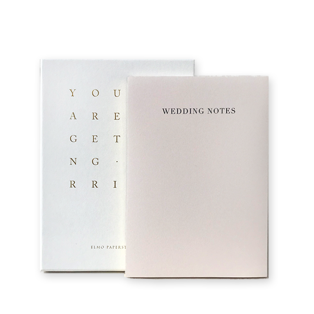 Blush Wedding Notes