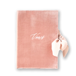 Vow Book Covers Uk Velvet - Blush Wedding Stationery