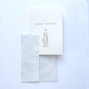 Maid of Honor Card