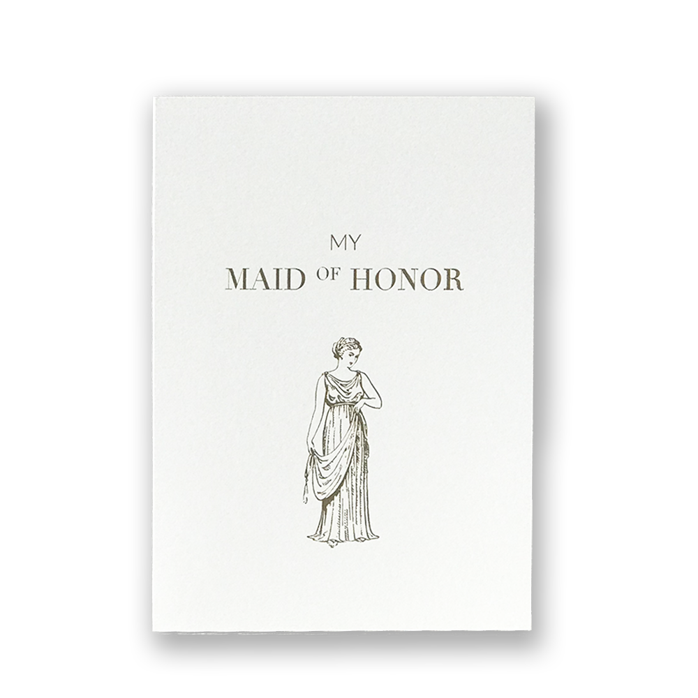 Maid of Honor Card