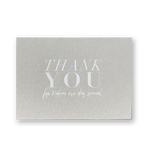 Thank You Cards-White Foil