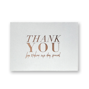 Thank You Cards Grey-Rosegold