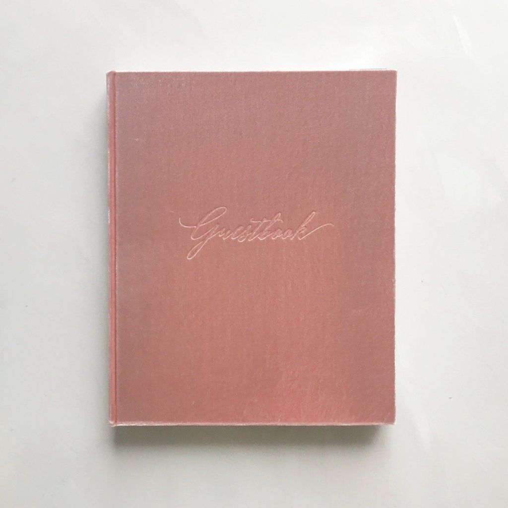 Guestbook - Silk Velvet Blush