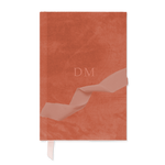 Custom Velvet Notebook - Peach