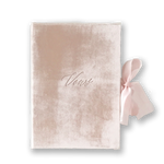 Vow Book Covers Uk Velvet - Rose Wedding Stationery