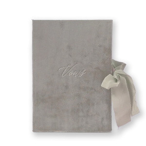 Vow Book Covers Uk Velvet - Taupe Wedding Stationery wedding theme